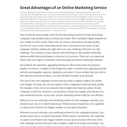 online marketing companies