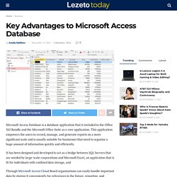 Key Advantages to Microsoft Access Database