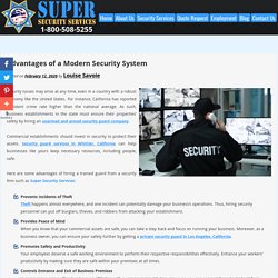 Advantages of a Modern Security System