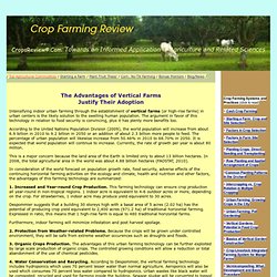 Advantages of Vertical Farms