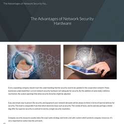 The Advantages of Network Security Hardware
