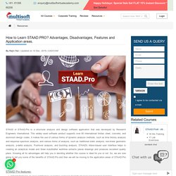 How to Learn StAAD.PRO and Advantages of Staad Pro software - Multisoft Virtual Academy