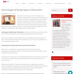 Advantages of Study Apps in Education