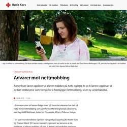 Advarer mot nettmobbing - Røde Kors