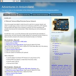 A "Minimal" Arduino/XBee/Pachube Sensor Network
