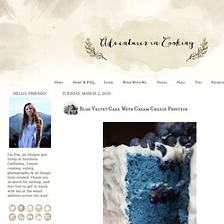 Blue Velvet Cake With Cream Cheese Frosting