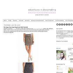 Super Easy Paper Bag Waist Skirt Tutorial