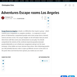 Adventures Escape rooms Los Angeles