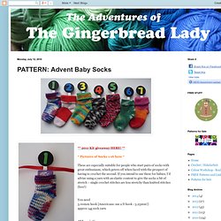 PATTERN: Advent Baby Socks