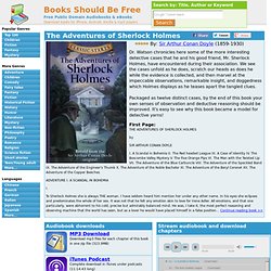 Free Audio Book - Adventures of Sherlock Holmes, The by Sir Arthur Conan Doyle