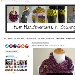 Free Crochet Pattern...Fiona Button Scarf!