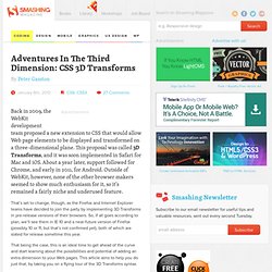 Adventures In The Third Dimension: CSS 3D Transforms - Smashing Coding
