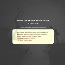 Demo for Alice's Adventures in Wonderland, by Lewis Carroll