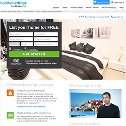 Advertise your home for free on TripAdvisor