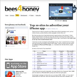 Top 10 sites to advertise your iPhone app
