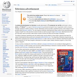 Television advertisement