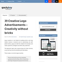 39 Creative Lego Advertisements - Creativty without bricks : Speckyboy Design Magazine