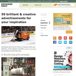 50 brilliant &038; creative advertisements for your inspiration