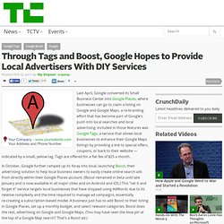 Through Tags and Boost, Google Hopes to Provide Local Advertisers With DIY Services