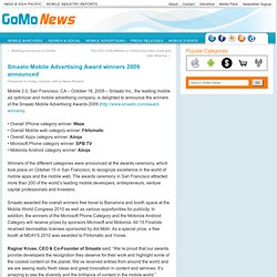 Smaato Mobile Advertising Award winners 2009 announced