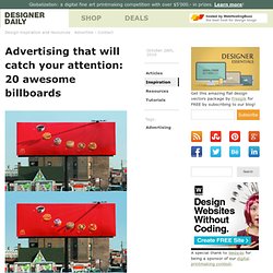 Advertising that will catch your attention: 20 awesome billboards