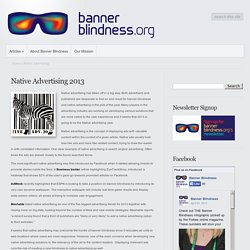 Welcome to the Banner Blindness Research Center