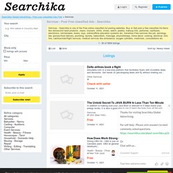 Services - Searchika Global Advertising - Post your classified Ads Free