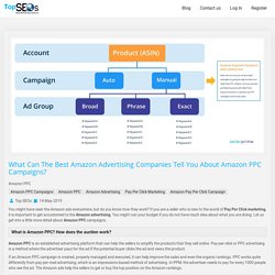 What can the best Amazon advertising companies tell you about Amazon PPC Campaigns?