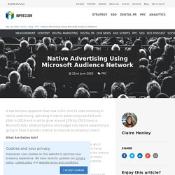 Native Advertising Using Microsoft Audience Network