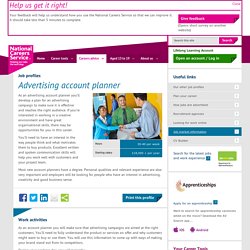 Advertising account planner job information
