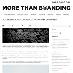 Advertising and Language: The Power of Words