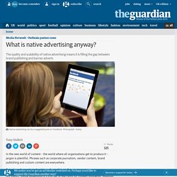 What is native advertising anyway?