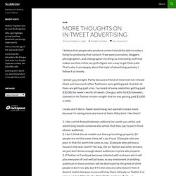 More thoughts on in-Tweet advertising