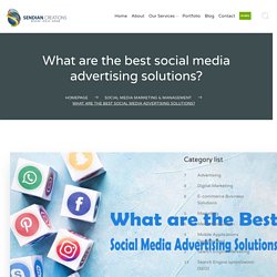 What are the best social media advertising solutions?