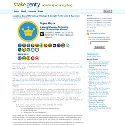 Shake Gently – advertising technology blog » Blog Archive » Loca