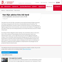 RUG - Van Rijn advice hits UG hard
