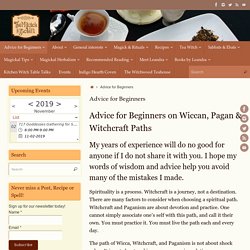 Advice for Beginners – The Magick Kitchen