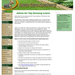 Advice For Top Dressing Lawns - Pale Moon