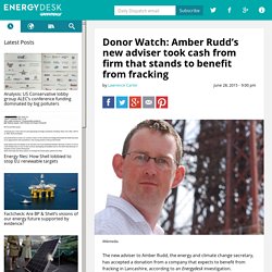Adviser to Energy Secretary took cash from fracking lobby