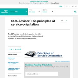 SOA Advisor: The principles of service-orientation