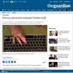 Privacy advocates unmask Twitter troll