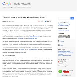 The Importance of Being Seen: Viewability and Brands - Inside AdWords