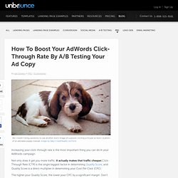 How To Boost Your AdWords Click-Through Rate By A/B Testing Your Ad Copy