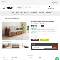 Buy Aegina Sheesham wood Sofa Cum Bed Online In India - PlusOne