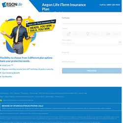 Term Insurance by Aegon Life