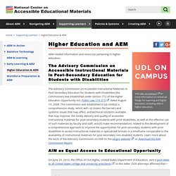 AEM: Higher Education and AEM