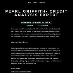 Aeolian Islands in Sicily - Pearl Griffith- credit analysis expert