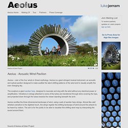 Aeolus - Acoustic Wind Pavilion