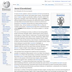 Aeon (Gnosticism) - Wikipedia