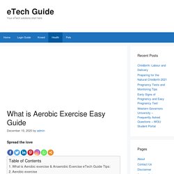 What is Aerobic Exercise Easy Guide - eTech Guide